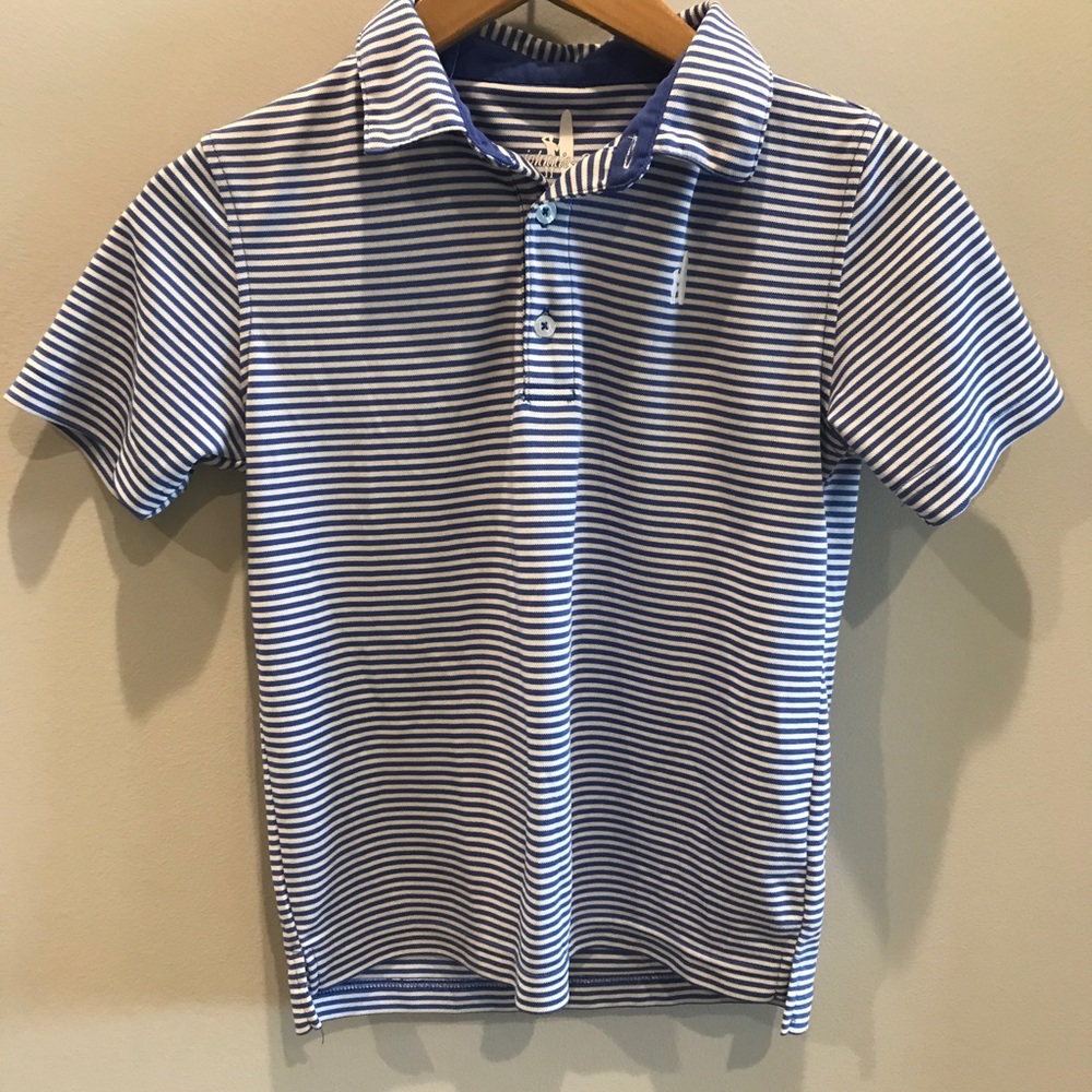 Boys performance short sleeve collared shirt